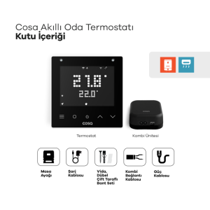 Cosa Akıllı Oda Termostatı Kablosuz Kombi ve Klima Kontrolü